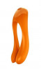 Vibrator Finger Candy Cane Silicon Portocaliu 11 cm