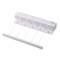 Uscator de rufe retractabil pentru perete, extensibil, ajustabil, cu 5 corzi reglabile de 3 m Alb