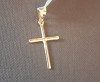 Cruce simpla placata cu aur Entice - 2.5 cm, SaraTremo