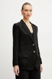 Marella sacou SELZ culoarea negru, un singur rand de nasturi, uni, 2513041085200