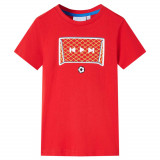Tricou pentru copii, roșu, 92, vidaXL