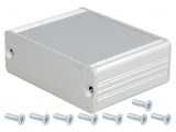 Carcasă aluminiu gri AKG 69mm x 50mm x 24mm