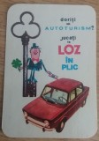 C9 3 - 1971 - Calendar de buzunar - reclama Loz in plic