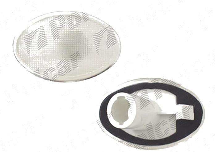 Lampa semnalizare laterala Opel Corsa/Combo C, 07.2000-10.2010, fata, Stanga = Dreapta, W5W; alb; fara suport becuri, DEPO