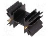 Radiator extrudat, 25.4mm x neagra, FISCHER ELEKTRONIK - SK129-25STS