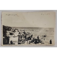 MOVILA , PLAJA , FOTOGRAFIE TIP CARTE POSTALA , 1933