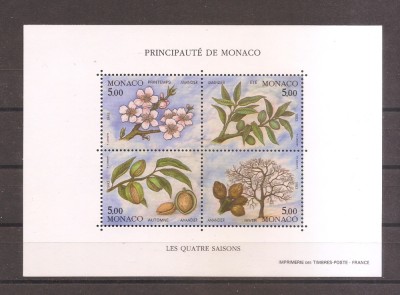Monaco 1993 - Cele patru anotimpuri ale migdalului (colita) , MNH foto