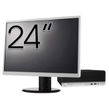 Pachet Calculator Second Hand HP ProDesk 400 G4 SFF, Intel Core i5-7500 3.40GHz, 8GB DDR4, 256GB SSD + Monitor 24&amp;quot; NewTechnology Media