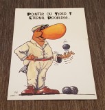 Carte Poștală Umoristică &ndash; Jucător de Petanque, Ilustrație Marc Beziat, Necirculata, Printata