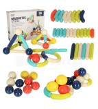 Set 36 Blocuri magnetice pentru copii mici, multicolor, 3 ani +, plastic/metal, Oem
