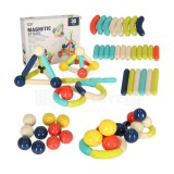 Set 36 Blocuri magnetice pentru copii mici, multicolor, 3 ani +, plastic/metal