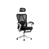 Scaun birou ergonomic OFF 428, mesh, suport lombar, tetiera, mecanism multiblock, suport picioare, 100 kg
