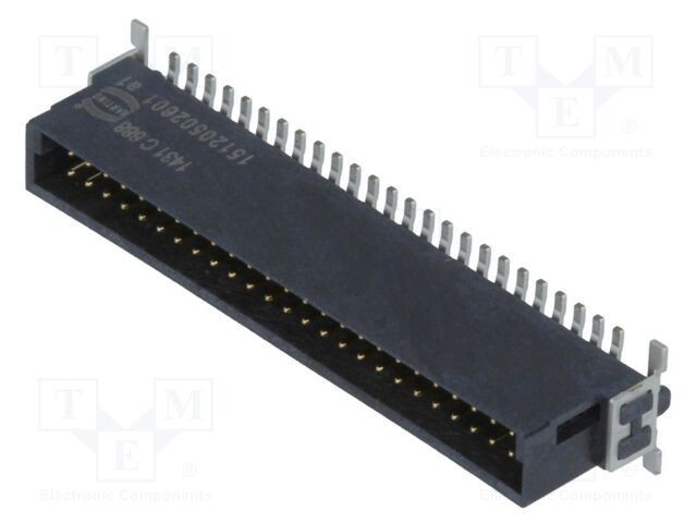 Conector HARTING PCB-cablu/PCB soclu tată 50 pini vertical SMT har-flex&reg;