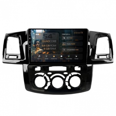 Navigatie Toyota Hilux (2008-2014) Clima Manuala 4GB RAM Android 13 Quadcore DSP GPS Wi-FI Carplay Android Auto USB Bluetooth Waze Touchscreen 9 inch foto