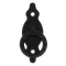 Maner mobila, stil vintage, 28 x 80 x 1,5 mm, negru mat