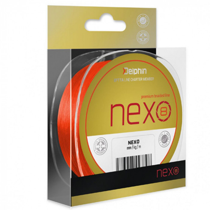 Delphin NEXO 8 / portocaliu fluo 130m 0,20mm