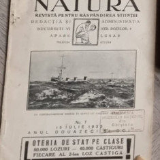 Natura - Revista Pentru Raspandirea Stiintei Nr. 7, 15 Iulie 1933