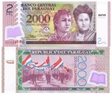 Bancnota Paraguay 2000 Guaranies 2008, Polimer, P-228 UNC
