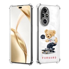 Husa antisoc pentru honor 200 pro, airbag pro, protectie completa, design transparent, leta??s move forward foto