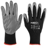 Manusi de lucru, poliester acoperit cu nitril, 4131X, marimea 7 (card) NEO TOOLS 97-647K-7 HardWork ToolsRange