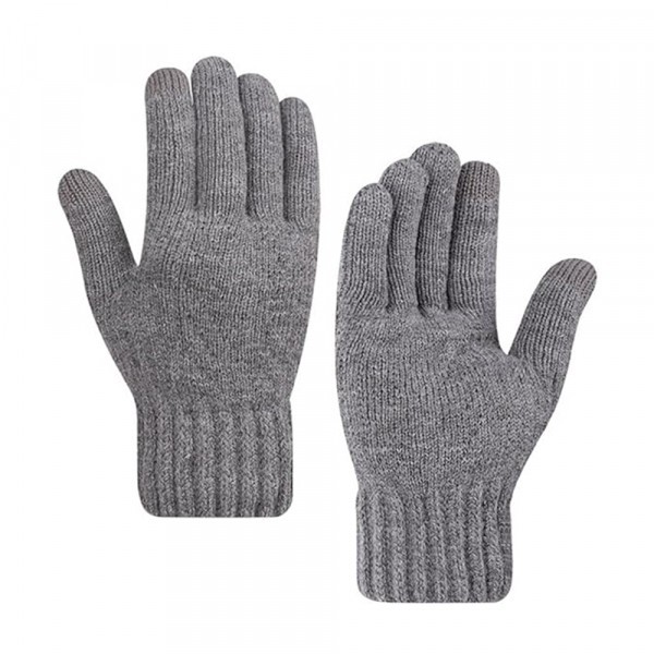 Manusi De Iarna Tactile Dama Techsuit ST0015, Marime 17cm, Gri Deschis