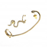 Cercei ear cuff cu design sarpe