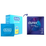 Prezervative Extra Safe, 3 bucati, Durex