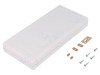 Carcasa Universala TEKO TBL-1B.7 ABS, Gri Deschis, Cu Clapeta si Compartiment Baterie, 94x200x25mm