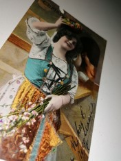 CARTE POSTALA / FELICITARE PASTE ,CHRISTOS A INVIAT, STAMPILA BRAILA ANII 1900