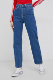 Levi&#039;s jeans Ribcage Straight Ankle femei, high waist 72693.0117-MedIndigo