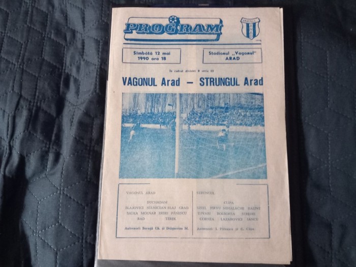 Program Vagonul Arad - Strungul Arad