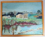 Richard Head "The Grange at Northington, Alresford" ulei pe placaj 1984