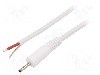Cablu alimentare DC, cabluri, DC 2,35/0,7 mufa, alb, 1,5m, WEST POL - P07-TT-C100-150WH