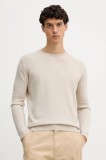 Karl Lagerfeld pulover de l&acirc;nă culoarea bej, light, 554399.655000