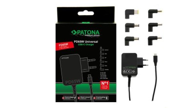 PATONA Premium PD65W power supply 5V/3A 9V/3A 12V/3A 15V/3A 20V/3.25A USB-C pentru Asus, Lenovo, Dell etc. &amp;ndash; Seria PATONA Premium foto