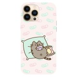 Husa compatibila cu Apple iPhone 15 Pro Max, Viceversa, model Lets play some games Pusheen , Silicon, TPU, Transparent, Carcasa