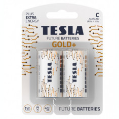 Set 2 baterii alcaline LR14 TESLA GOLD B2 1.5V