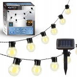Ghirlanda solara terasa, 10 LED-uri, 3000K, 20 lm, lungime 335 cm, autonomie 8 ore