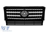 Grilaj negru lucios cu 3 lamele potrivit pentru Mercedes G-class W463 1990-2018 Performance AutoTuning