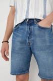 Cumpara ieftin Levi&#039;s pantaloni scurți din denim bărbați, culoarea bleumarin 36512.0164-DarkIndigo