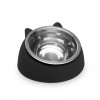 Bol de hrănire pentru pisici - 165 x 100 mm - negru, Yummie