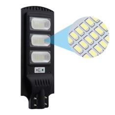 Lampa stradala solara de exterior cu senzor de miscare 90W, telecomanda