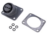 Conector Circular Soclu Mamă 2 PIN-uri Alamă