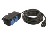 Prelungitor alimentare AS SCHWABE 10m 3G1,5mm&sup2; 4 prize negru cod 860602
