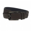 Curea barbati, casual-eleganta, din piele ecologica, latime 3.5 cm, maro - CK169M, CK LEATHER