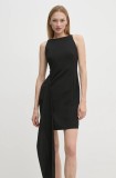 Sandro Ferrone rochie culoarea negru, mini, dreaptă, SFS23YBEBOLLETTA