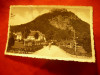 Ilustrata Deva - Parcul si Cetatea circulat 1943 , 2 pete, Circulata, Fotografie