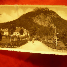 Ilustrata Deva - Parcul si Cetatea circulat 1943 , 2 pete