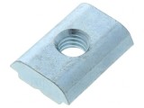 Piuliță oțel zincat M6 pentru profile 10mm