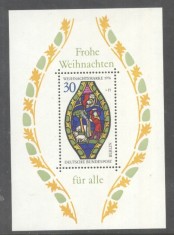 Germany Berlin 1976 Religion Christmas perf. sheet Mi.B5 MNH DA.172